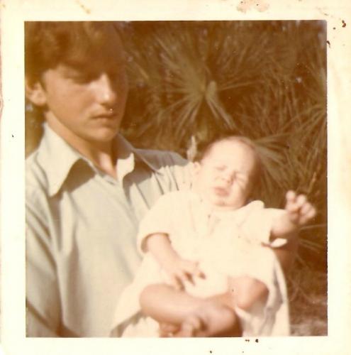 Steve at 16 with first born